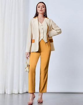 Women Two Pieces Outfits 2022 Pants Sets Solid Blouse  Pants Fashion  Elegant Office Ladies Formal Work Business Matching Se  Pant Sets   AliExpress