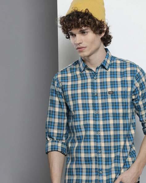 Checked Shirt with Patch Pocket