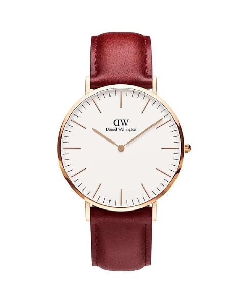 Daniel wellington mens leather watch sale