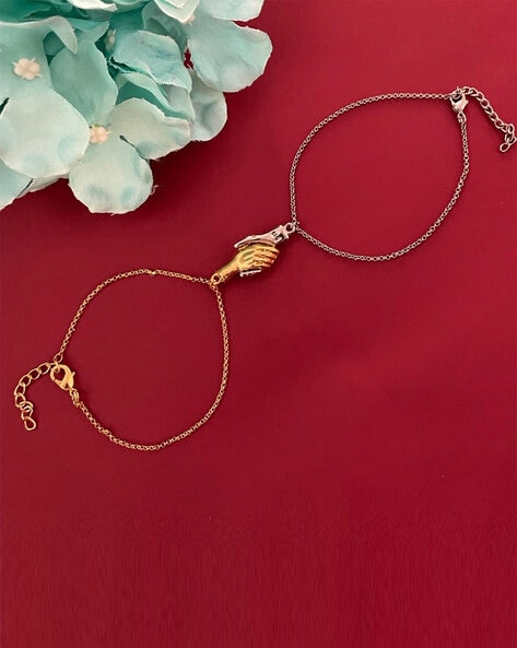 Buy Gold Bracelets & Bangles for Women by Digital Dress Room Online |  Ajio.com-iangel.vn