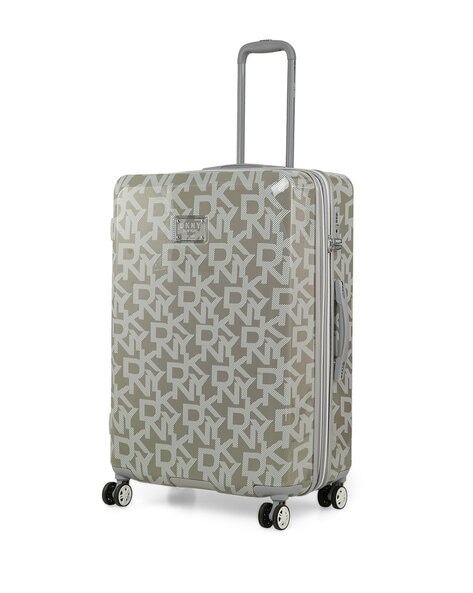 Buy DKNY Brand Print Trolley with 360 Degree Rotating Wheel, Grey Color  Men