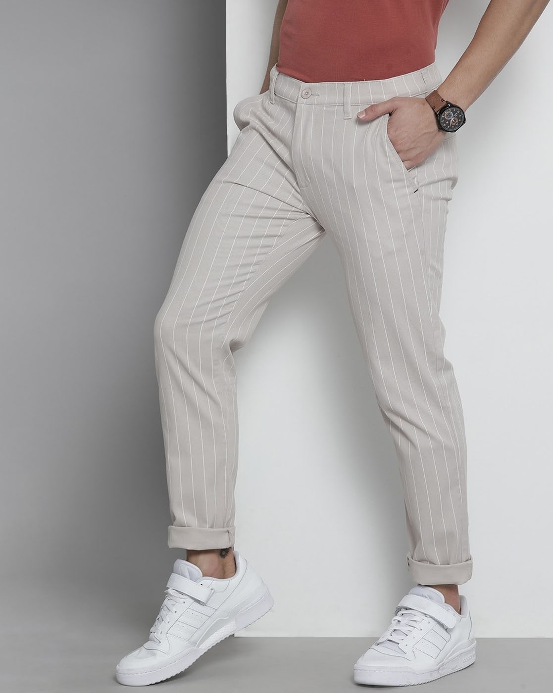 The Indian Garage Co Slim Fit Men White Trousers  Buy The Indian Garage Co  Slim Fit Men White Trousers Online at Best Prices in India  Flipkartcom