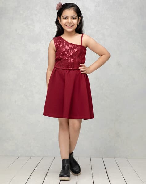 Embellished Top Skirt Set