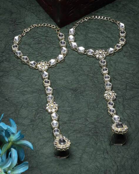 Anniyo Arab Bracelet Ring Sets Gold Color Banglet Africa The Middle East  Popular Jewelry Dubai Cuff Bracelet Women Girls #134016