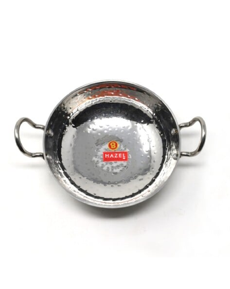 Indian Hammered Stainless Steel Kadai