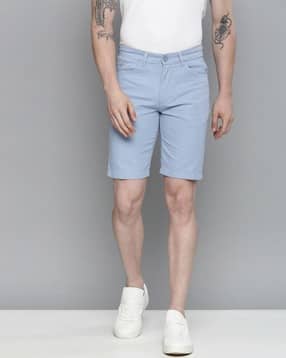 Mid-Rise Slim Fit Shorts-image-31