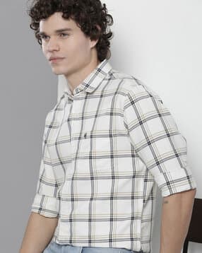the indian garage co Checked Shirt with Patch Pocket-picture-42