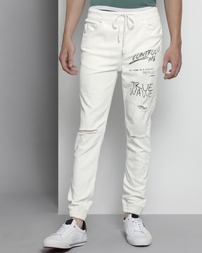 Buy White Jeans for Men by The Indian Garage Co Online Ajio