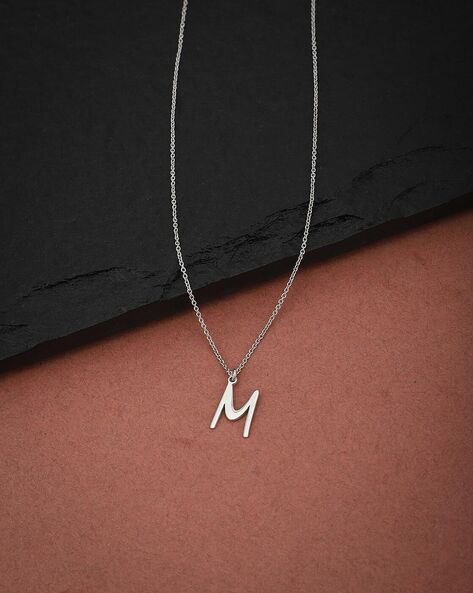 Glace Initial M Necklace – THEYKNOW