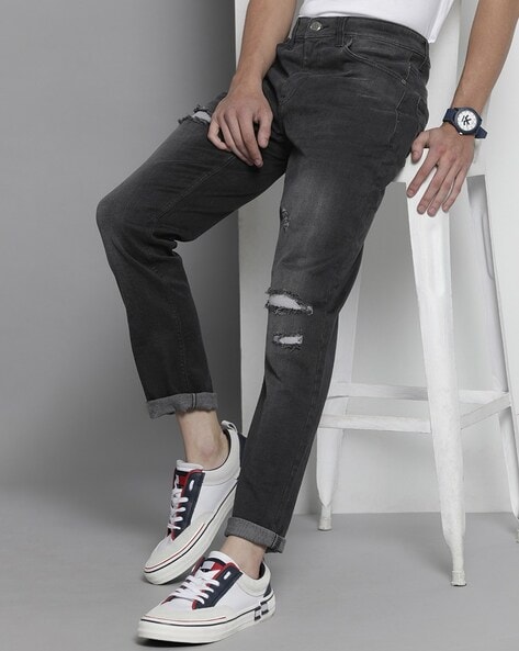 Buy GCDS Men Light Blue Jeans With Back Detailing Online - 763487 | The  Collective