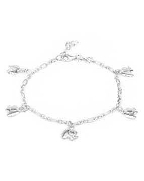 925 Sterling Silver Plated Charm Bracelet
