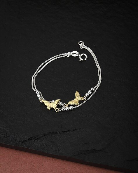 Buy The Girl Boss Triangle Charm Bracelet InﾠRose Gold Plated 925 Silver  from Shaya by CaratLane