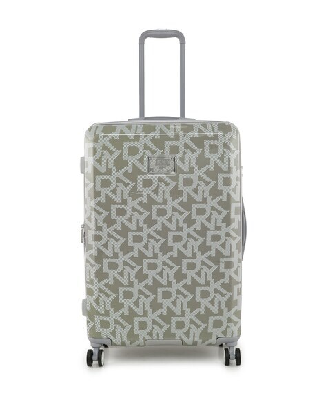 Buy DKNY Brand Print Trolley with 360 Degree Rotating Wheel, Grey Color  Men