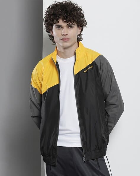 The Indian Garage Co Colourblock Zip-Front Windbreaker