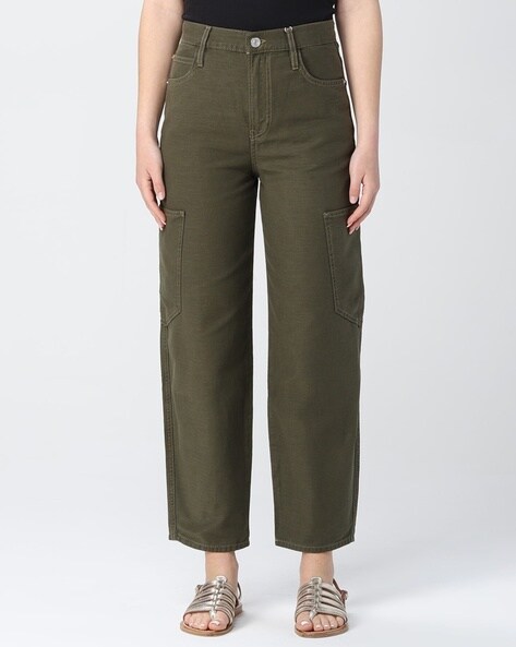 Flared Pants with Two Side Pockets