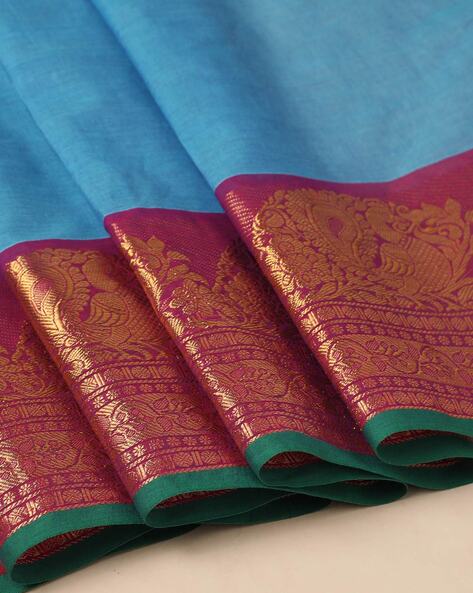 Kanjeevaram Fine Cotton Dress Material