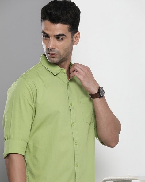 Button Art Men Solid Formal Yellow Shirt - Buy Button Art Men Solid Formal Yellow  Shirt Online at Best Prices in India | Flipkart.com