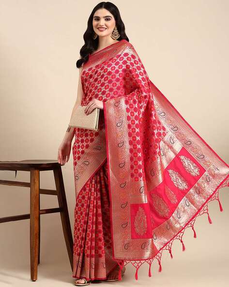 Onion Pink Georgette Drape Saree With Jacket