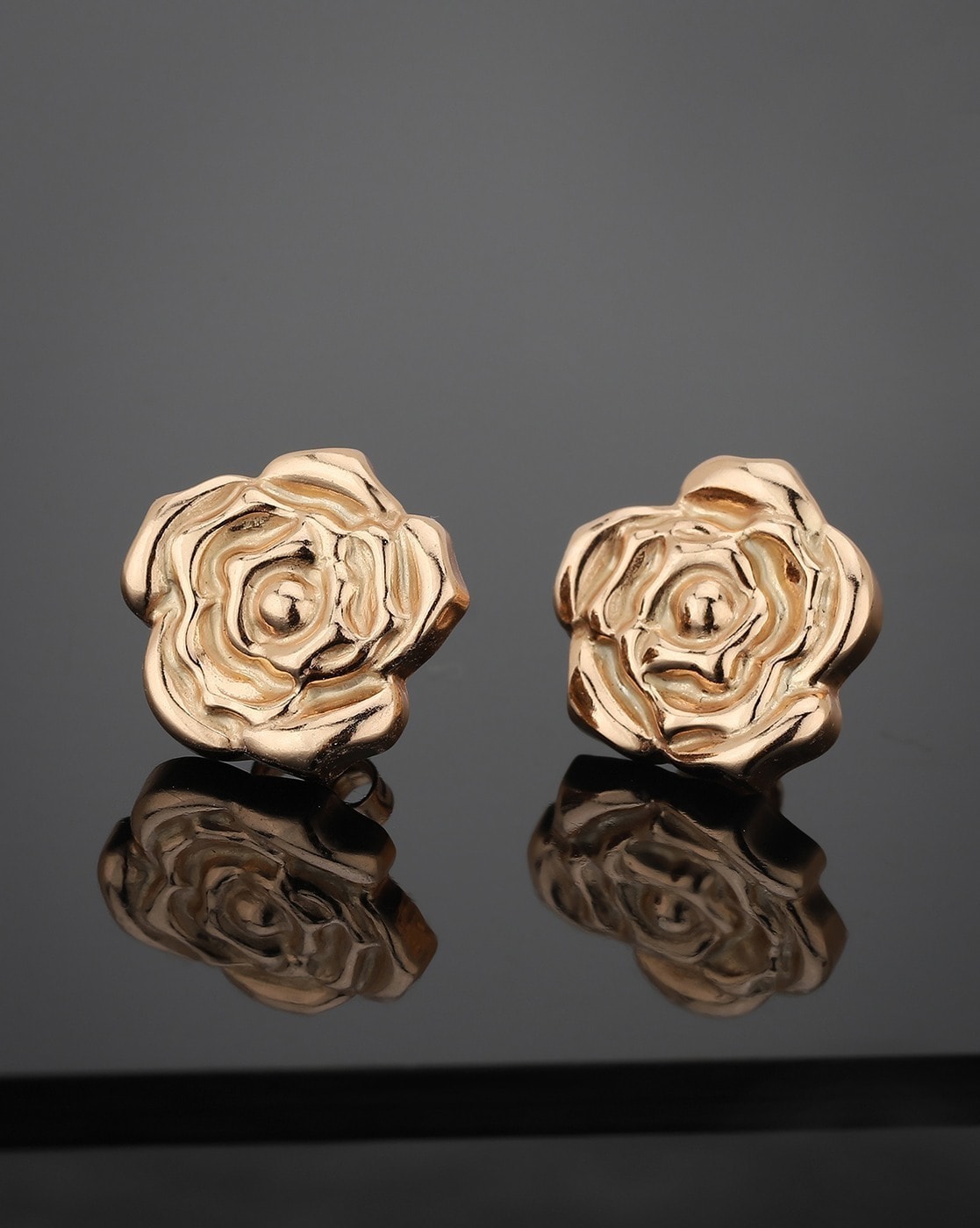 Silver 925 Rose Stud Earrings