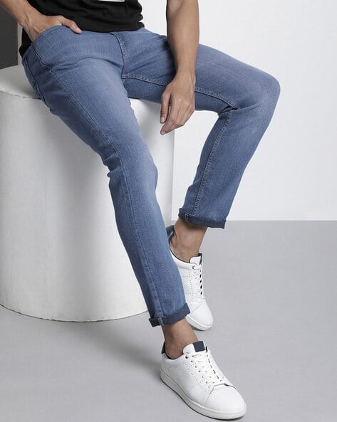 The Indian Garage Co Heavily Washed Skinny Fit Jeans