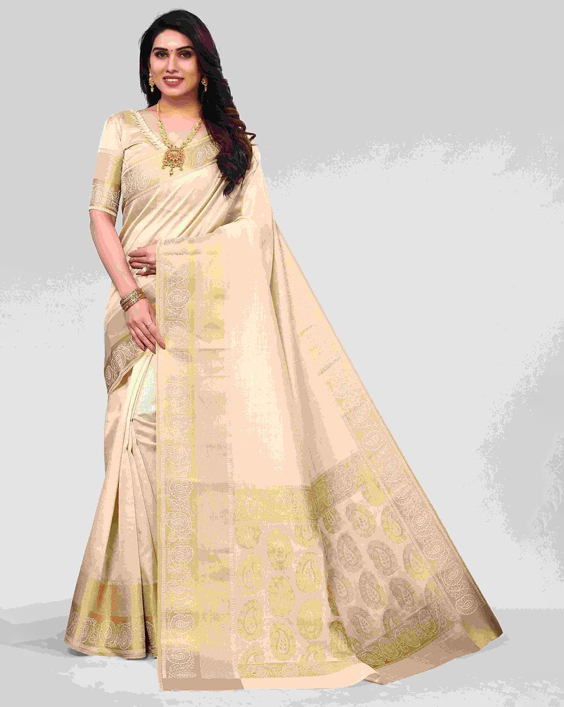 Buy Sky Blue Sarees for Women by HOUSE OF BEGUM Online | Ajio.com