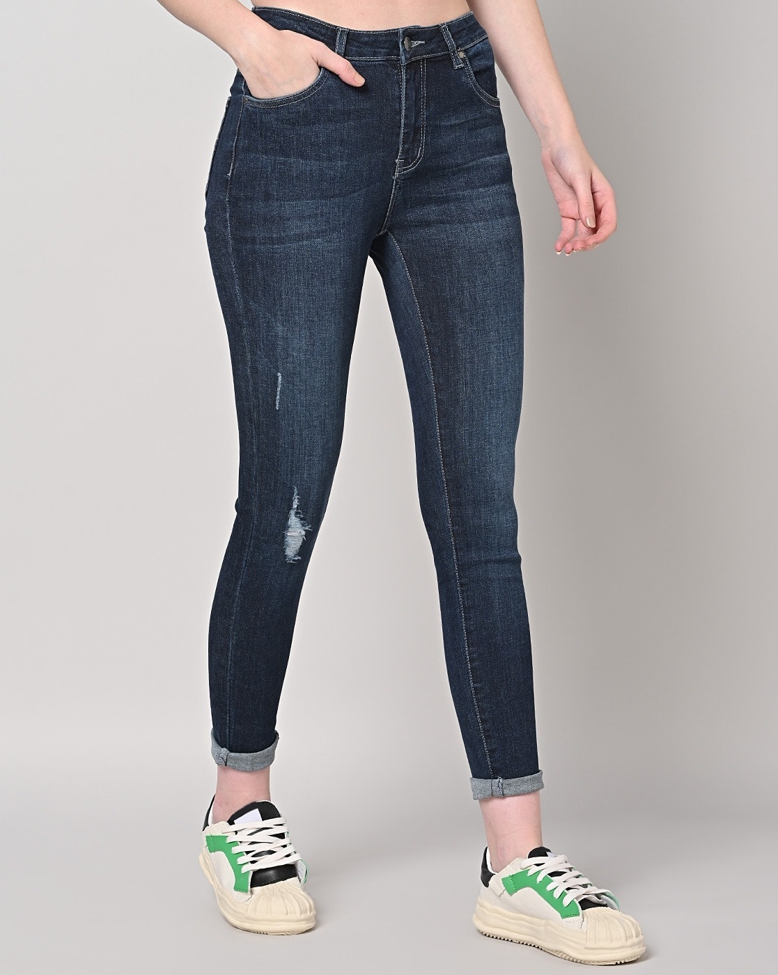 Women Mid-Wash Skinny Fit Jeans