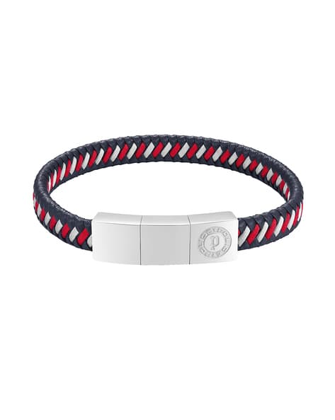 Twist-Knot Woven Leather Bracelet