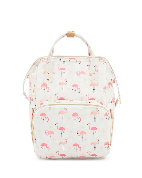 Customize Heat Transfer Pretty Floral Flamingo Print Cosmetic Case Cute  Animal Women Makeup Bag Casual Beautiful Candy Gift Bags