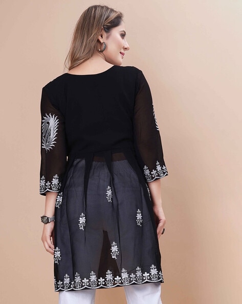 Buy Black & White Kurtis & Tunics for Women by Zanaaya Online