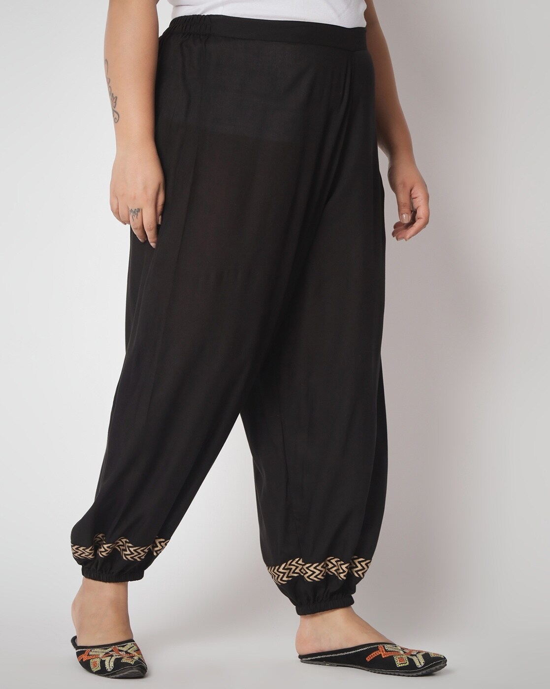 Buy Terracotta Viscose Blend Harem Pants (Yoga Pants) for N/A0.0 | Biba  India