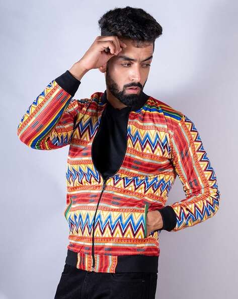 Tribal print hotsell jacket mens