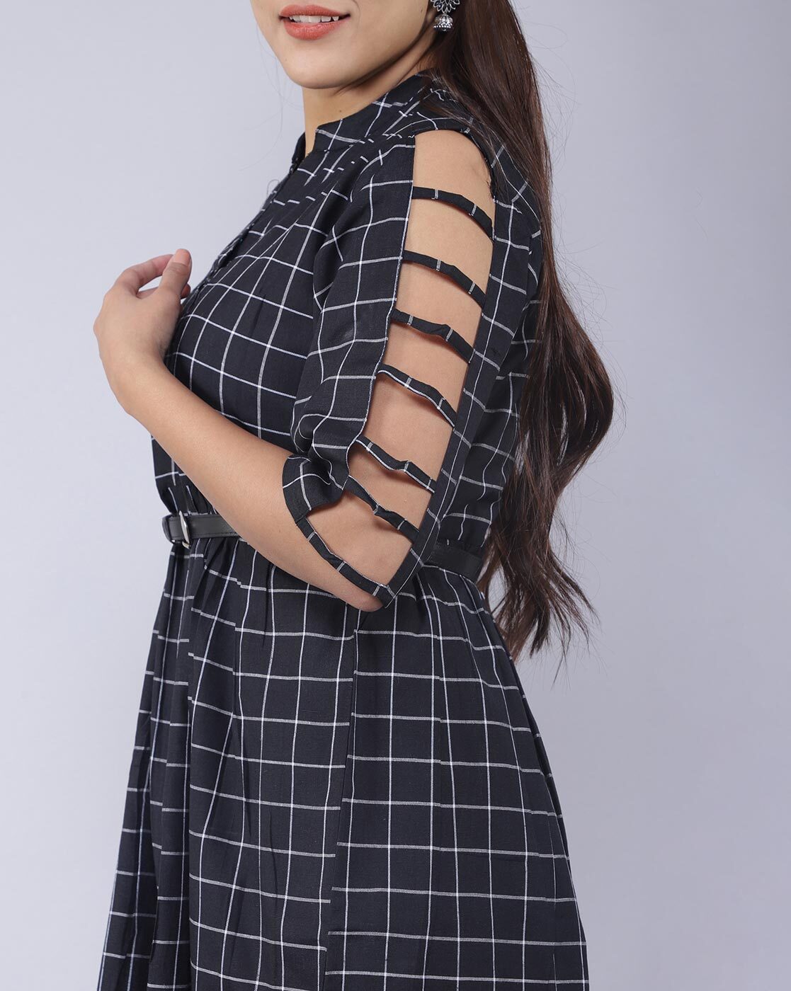 Blue Checkered Dress – Sikhat