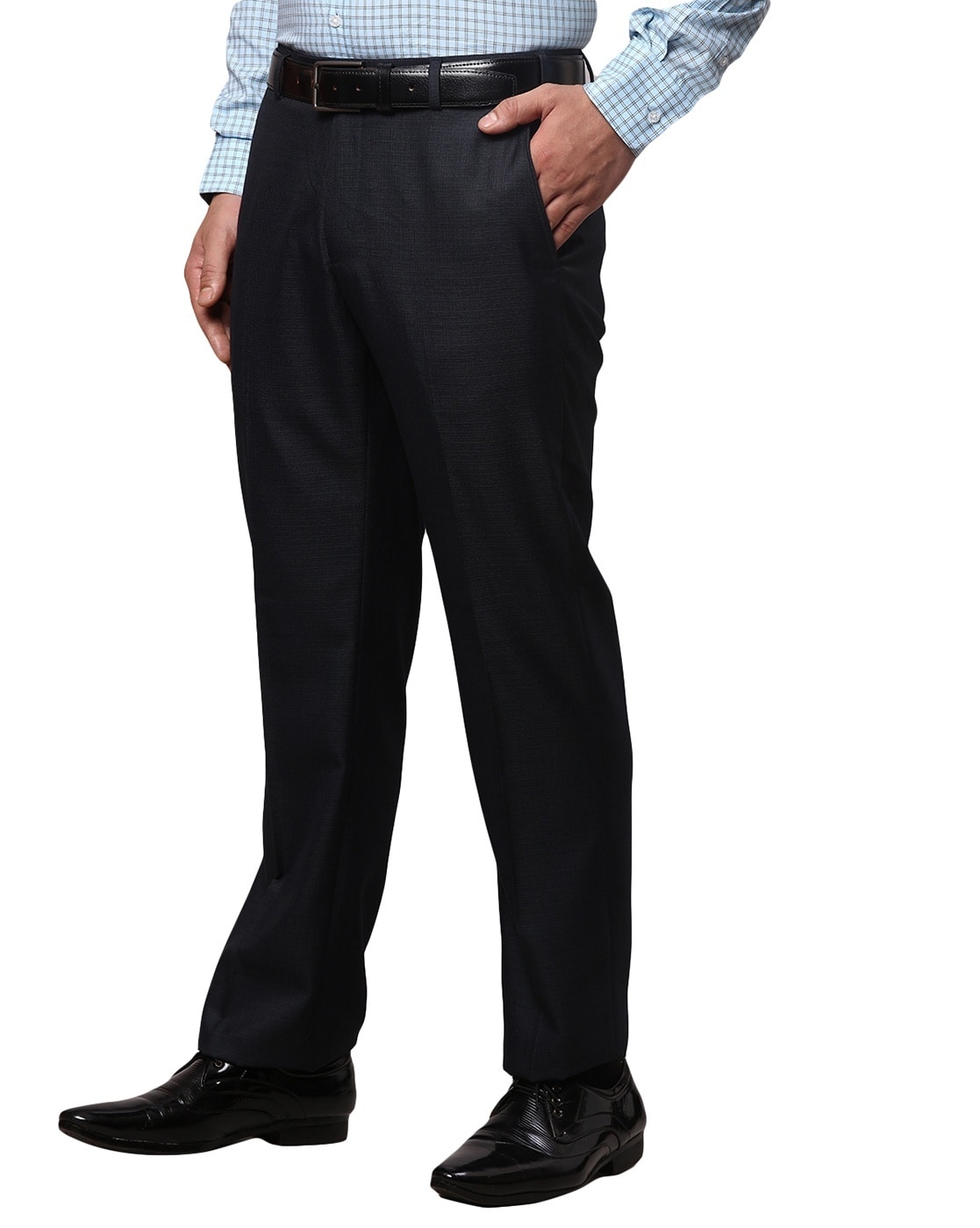 Buy Park Avenue Men Solid Formal Trousers - Trousers for Men 20359040 |  Myntra