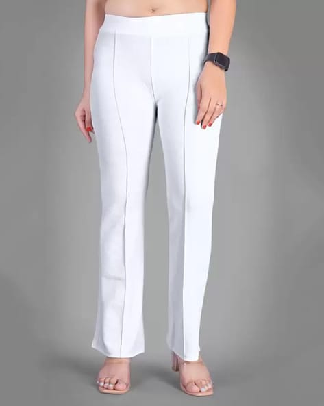 Buy Yellow Check Kurta White Trousers Set Online  Aurelia