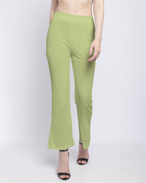 Buy Olive Trousers & Pants for Women by Silverfly Online