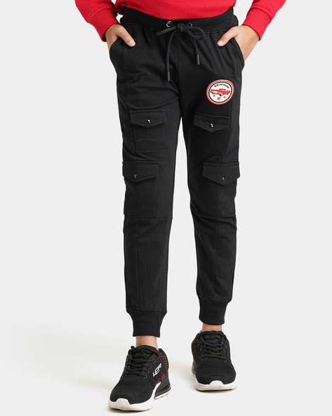 Applique long cargo jogger 2024 pants