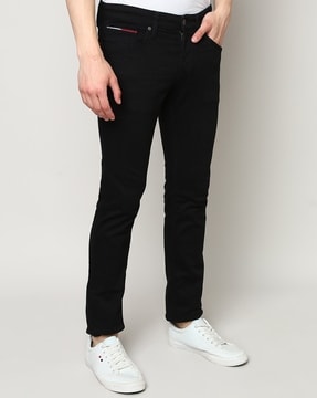 tommy hilfiger black jeans mens