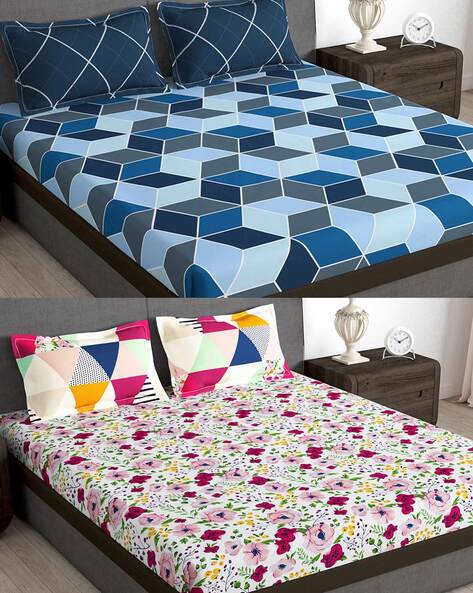 Buy Multicoloured Bedsheets for Home & Kitchen by Story@home