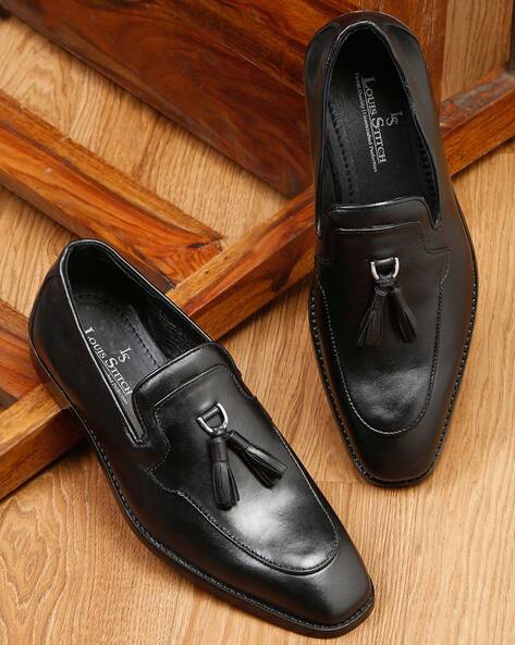 Buy Rich Midnight Black Formal Shoes for Men by LOUIS STITCH