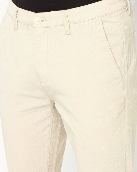 White Dan cotton-blend corduroy straight-leg trousers | The Row | MATCHES UK