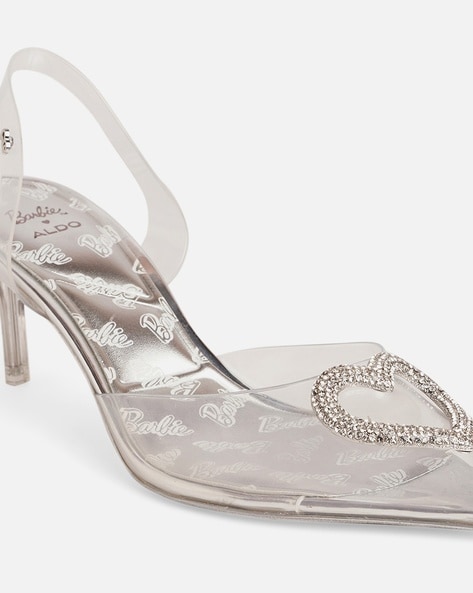 Buy Silver Toned Heeled Shoes for Women by Aldo Online Ajio