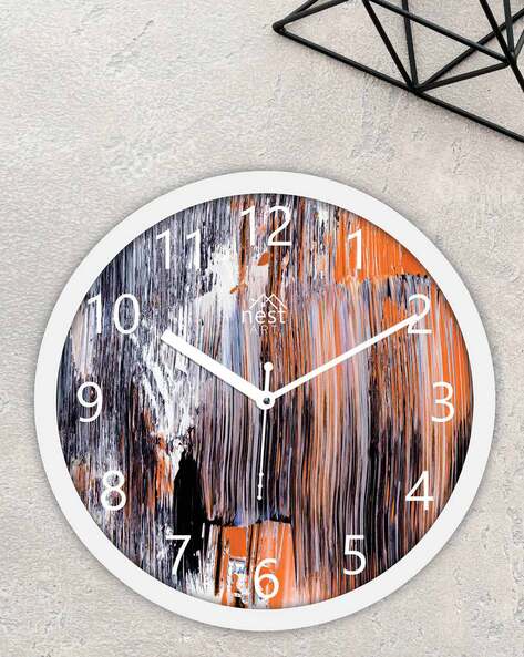 Metal wall Décor long clock - Shopps India Home decor