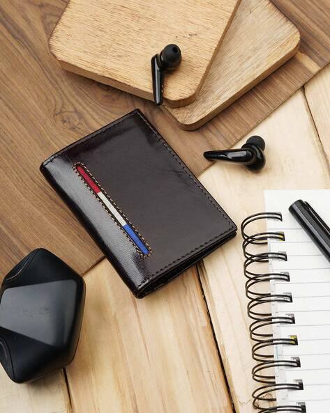 Buy Kastner Bi-Fold Card Holder with Stit... Online | Ajio.com