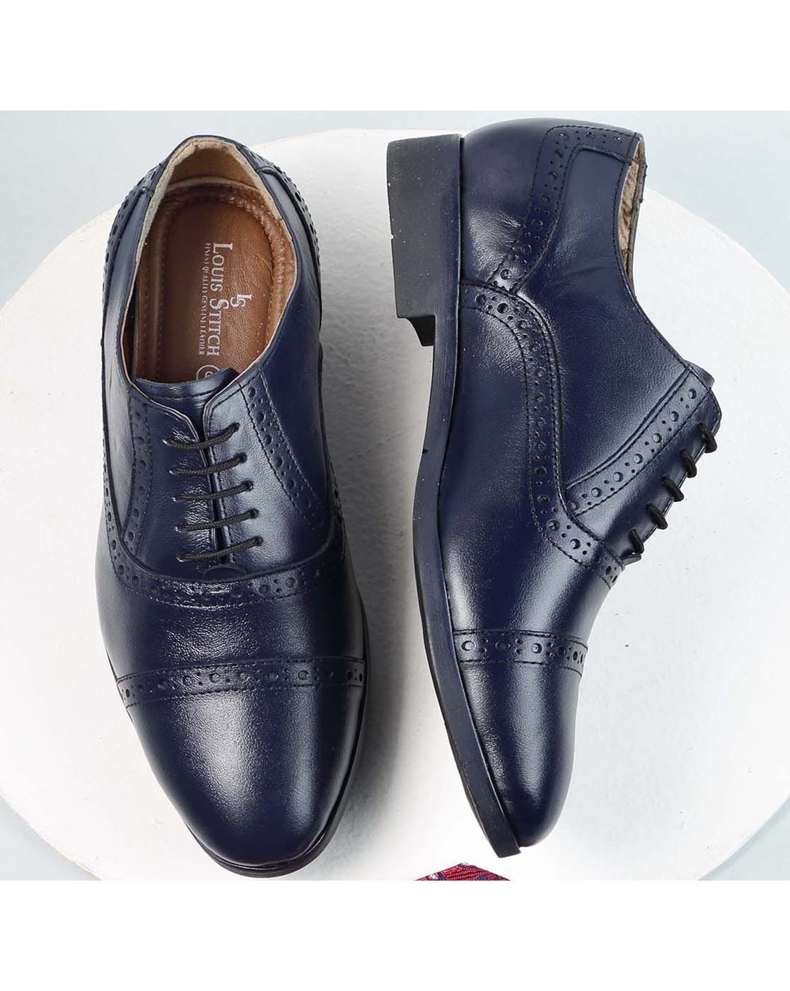 Buy Federal Blue Formal Shoes for Men by LOUIS STITCH Online