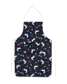 aazeem Unicorn Print Apron with Front Pocket-picture-28