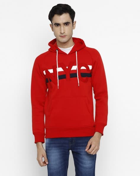 Buy Red Sweatshirt Hoodies for Men by ALAN JONES CLOTHING Online