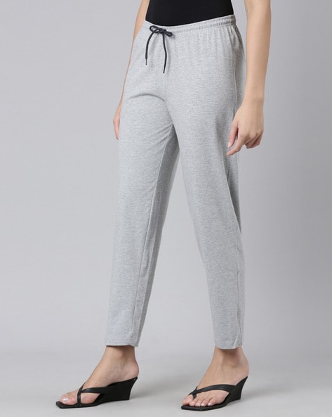 Cotton pants with adjustable drawstring - Woman