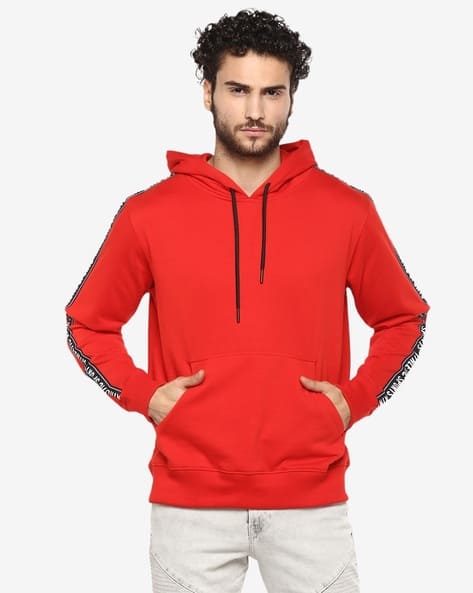 0658 enigma over hoodie / red ALAN JONES CLOTHING Full-Sleeves