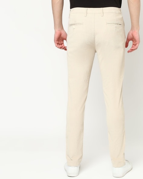 Buy LOV by Westside Cream Corduroy Pants for Online @ Tata CLiQ