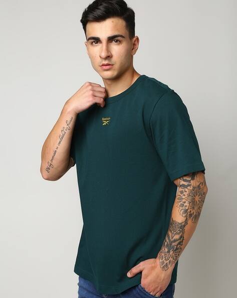 Reebok Classic Regular Fit Crew-Neck T-Shirt with Logo Embroidery